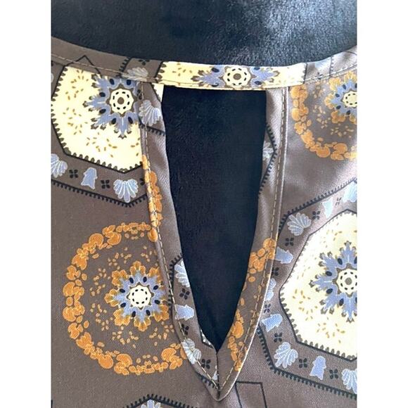 Ces Femme Mini‎ Dress Cold Shoulder Bell Sleeve Womens  L - Picture 4 of 12